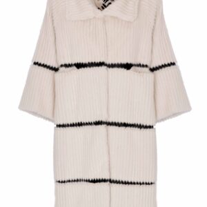 CAPPOTTO ECOPELLICCIA CON INSERTI
