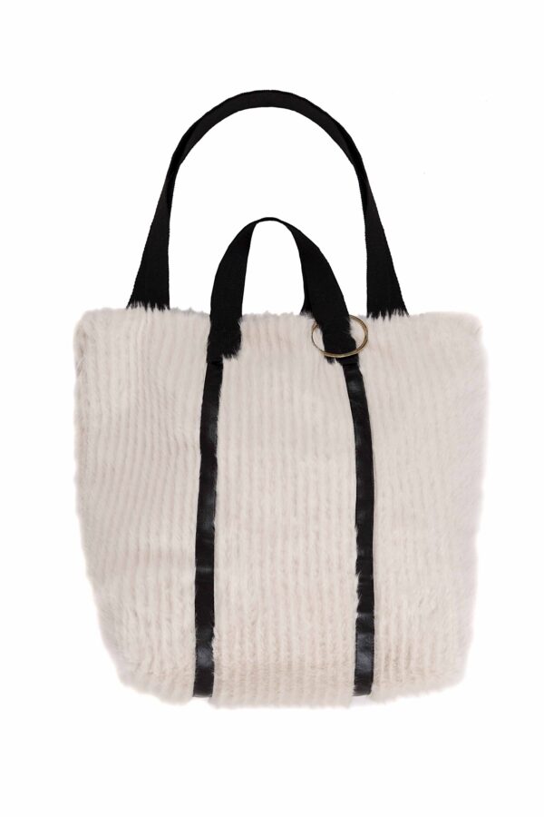 SHOPPER ECOPELLICCIA CON INSERTI