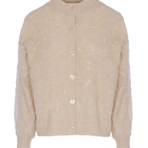 BOMBER MAGLIA CON INSERTI TULLE