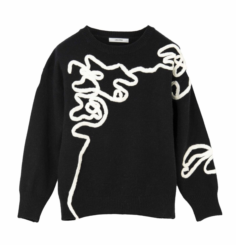 MAGLIA GIROCOLLO CON RICAMO CORNELY