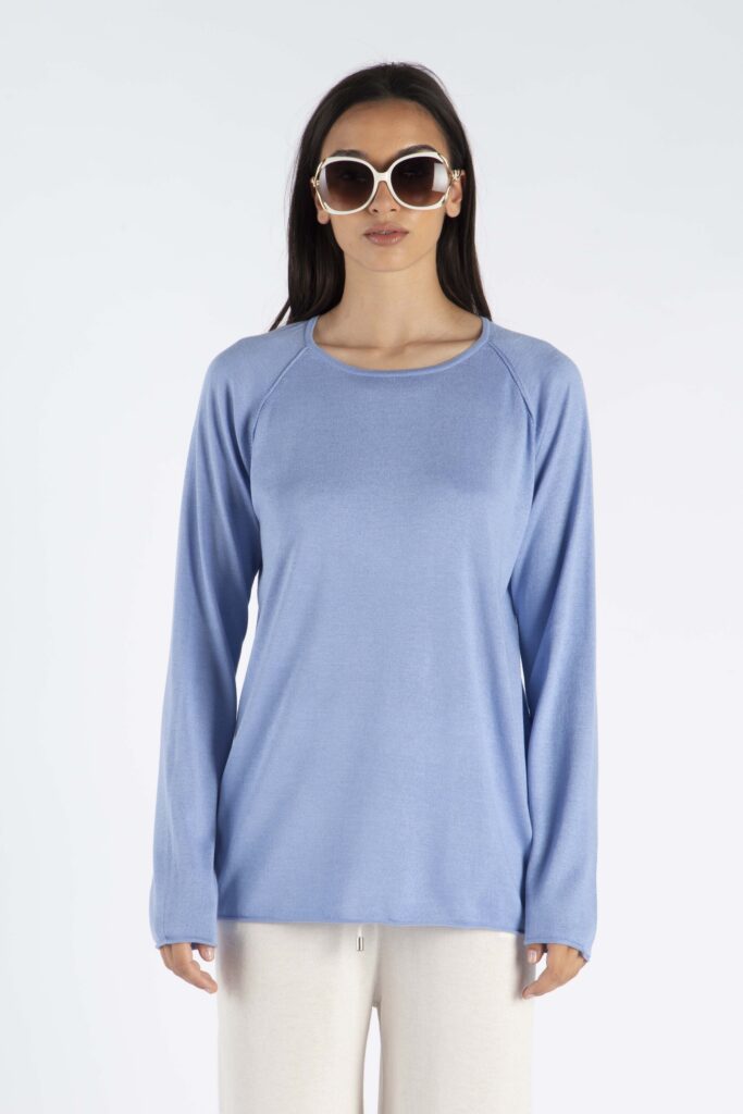 MAGLIA RAGLAN SETA/CASHMERE